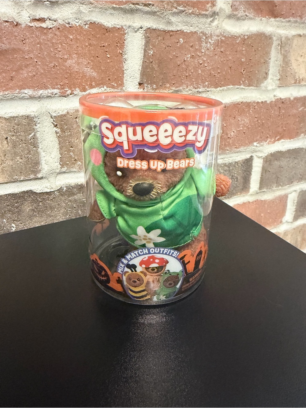 Squeezy Dress Up Bears Plush Toy - Green Outfit